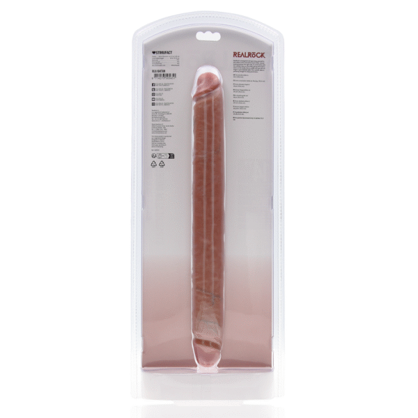 Slim Double Ended Dong 14 / 35,6 cm - Tan - Afbeelding 3