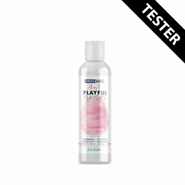 4 in 1 Playful Flavors - Lubricant with Cotton Candy Flavor - 1 fl oz / 29,5 ml - Tester