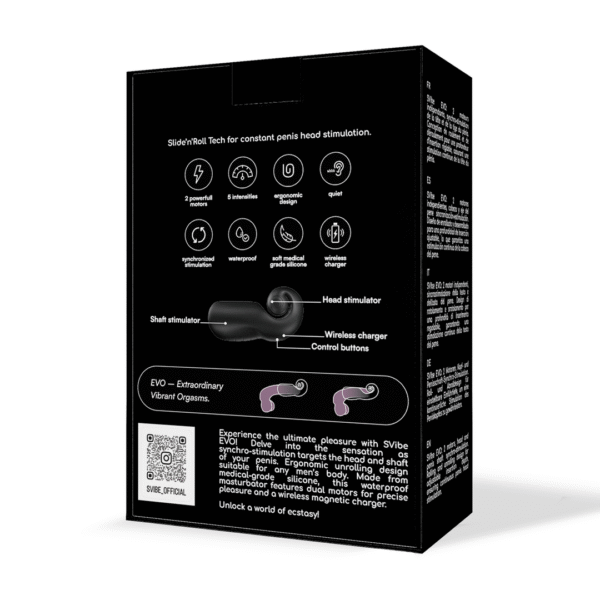 Slak Vibe - EVO Masturbator - Zwart - Afbeelding 3