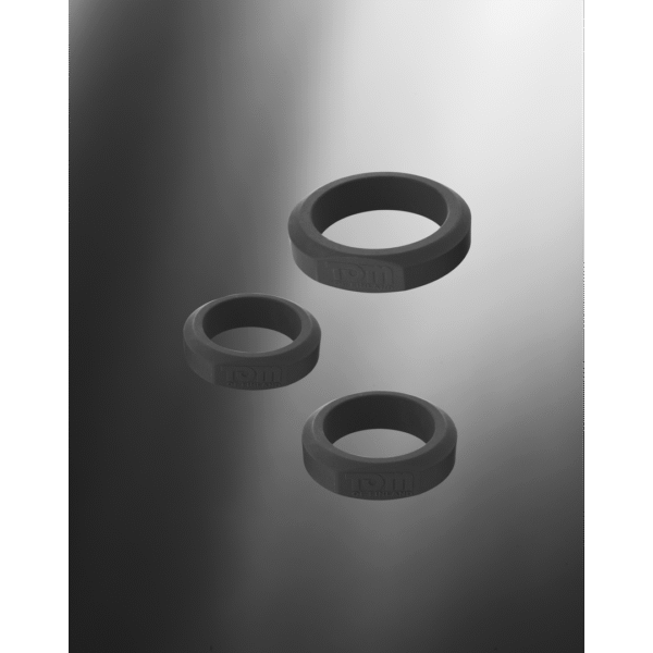 3-delige silicone cockring set - Afbeelding 3