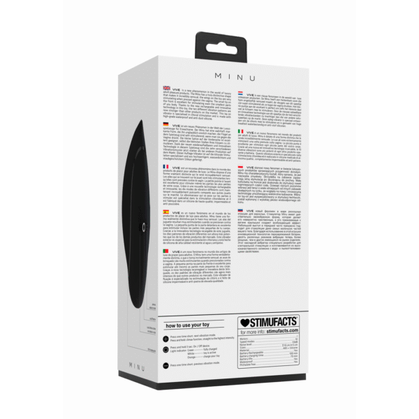 Minu - Lay On Vibrator - Zwart - Afbeelding 3