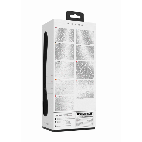 Ombra - Buigbare Vibrator - Zwart - Afbeelding 3