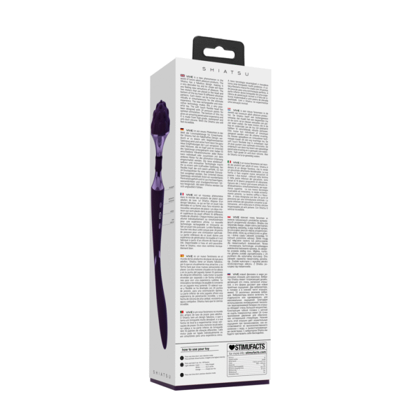 Shiatsu - Buigbare Massager Wand - Paars - Afbeelding 3