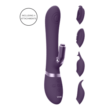 Etsu - Pulse Wave G-Spot Rabbit  Clitoral Stimulator - Paars