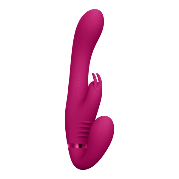 Suki - Vibrerende Strapless Strap-on Rabbit - Roze