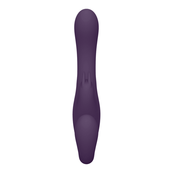 Suki - Vibrerende Strapless Strap-on Rabbit - Paars - Afbeelding 3