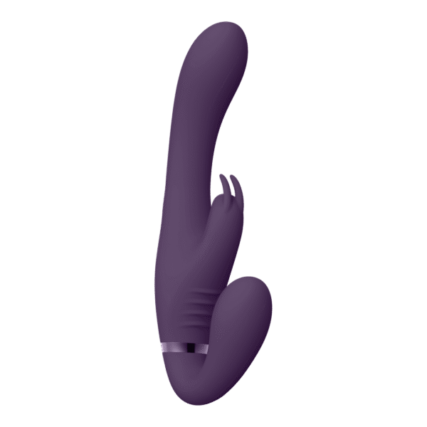 Suki - Vibrerende Strapless Strap-on Rabbit - Paars