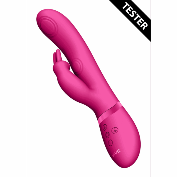 Mei - Dual Pulse-Wave  Vibrerende C-spot  G-Spot Rabbit - Roze - Tester - Afbeelding 3