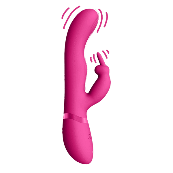 Mei - Dual Pulse-Wave  Vibrating C-spot  G-Spot Rabbit - Roze - Afbeelding 3