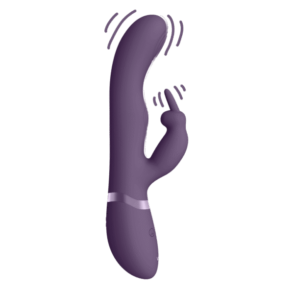 May - Dual Pulse-Wave  Vibrating C-spot  G-Spot Rabbit - Paars - Afbeelding 3