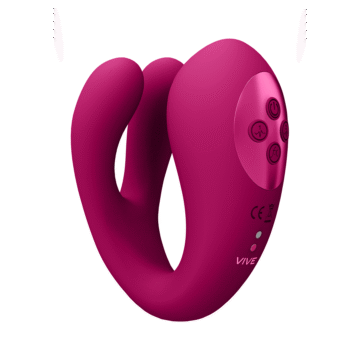 Yoko - Triple Action Vibrator Dual Prongs met Clitorale Pulsatiegolf