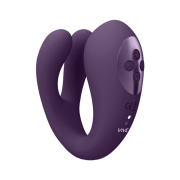 Yoko - Triple Action Vibrator Dual Prongs met Clitoral Pulse Wave