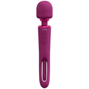 Kiku - Dubbelzijdige Wand met Innovatieve G-Spot Flapper Stimulator - Roze