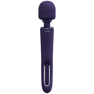 Kiku - Dubbelzijdige Wand met Innovatieve G-Spot Flapper Stimulator - Paars