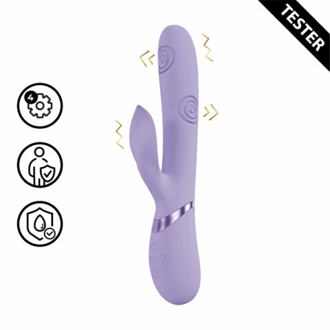 Fronda - G-Spot Vibrerende en Tikkende Blad Clitorisstimulator - Lavendel - Tester