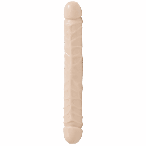 Jr. Veined Double Header - Dildo met Double Ends - 12 / 30 cm