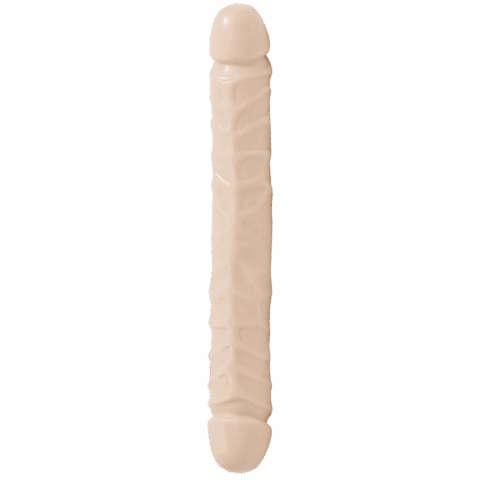 Jr. Veined Double Header - Dildo met Dubbele Einden - 12 / 30 cm