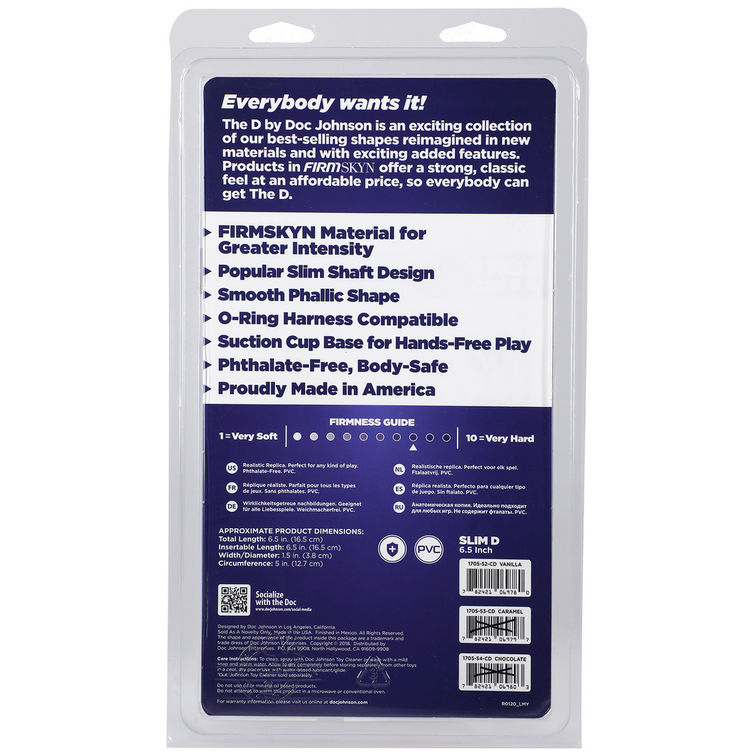 Slim D - Slim D Fsche FIRMSKYN Dildo - 7 / 17 cm - Afbeelding 3