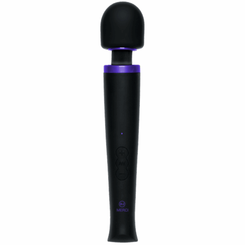Oplaadbare Power Wand - Ultra-Krachtige Silicone Wand Massager - Zwart