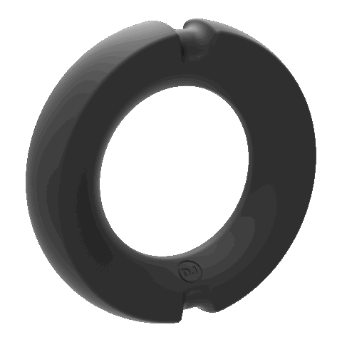 De Paradox - Silicone/Metal Cock Ring - 35mm - Zwart