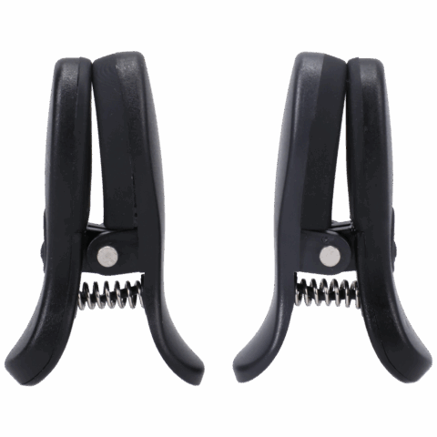 Vibro Grippers - Vibrerende Tepelklemmen met Koffer - Zwart
