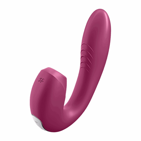 Sunray - Insteekbare Dubbele Luchtpuls Vibrator - Berry