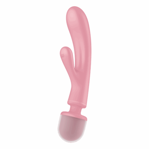 Triple Lover - Hybrid Wand Vibrator - Roze