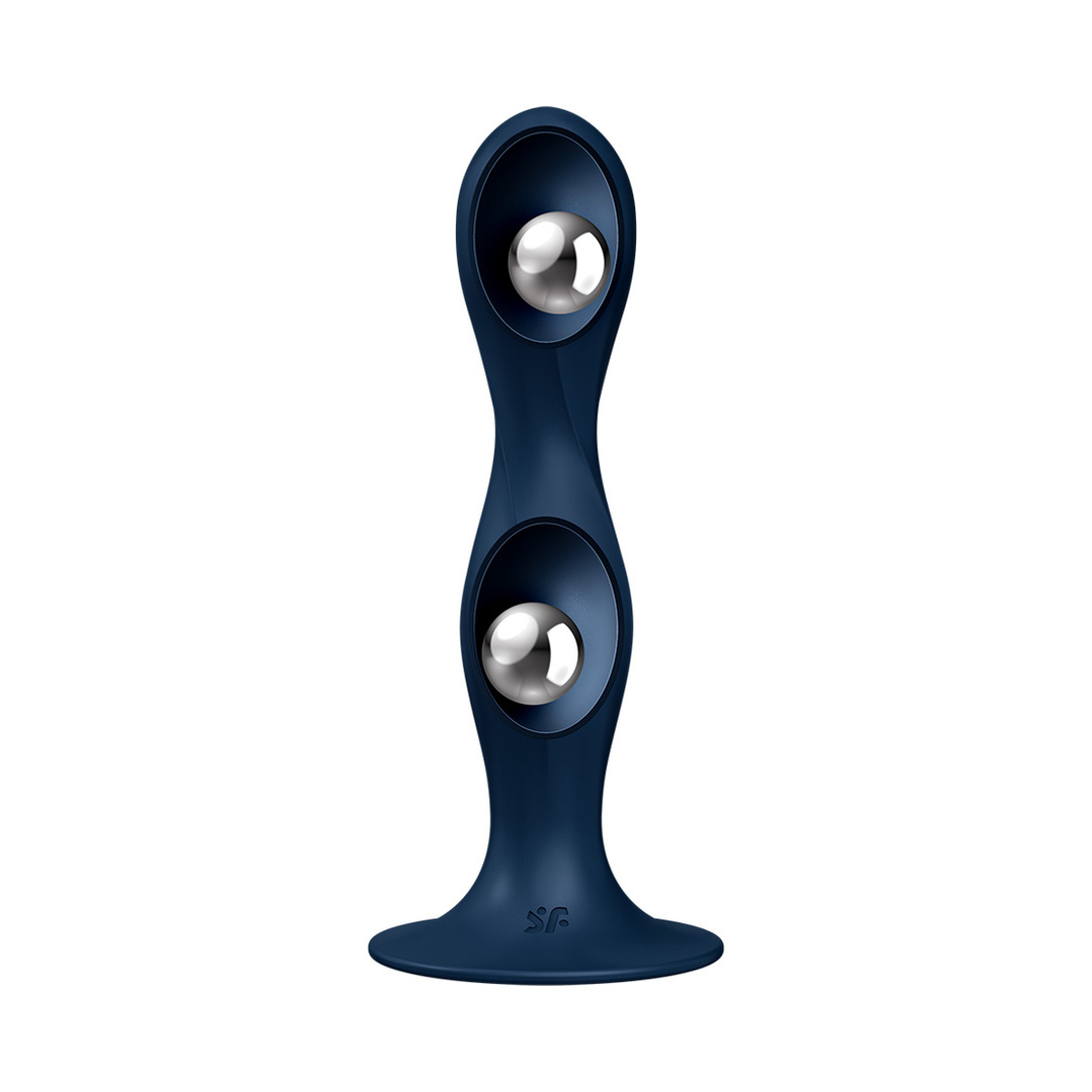 Double Ball-R - Gewichte Dildo - Donkerblauw - Afbeelding 3