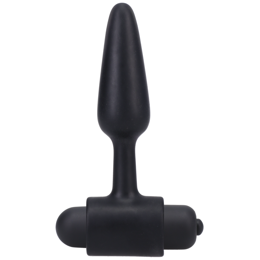 Vibrerende Butt Plug - 3 / 8 cm - Zwart