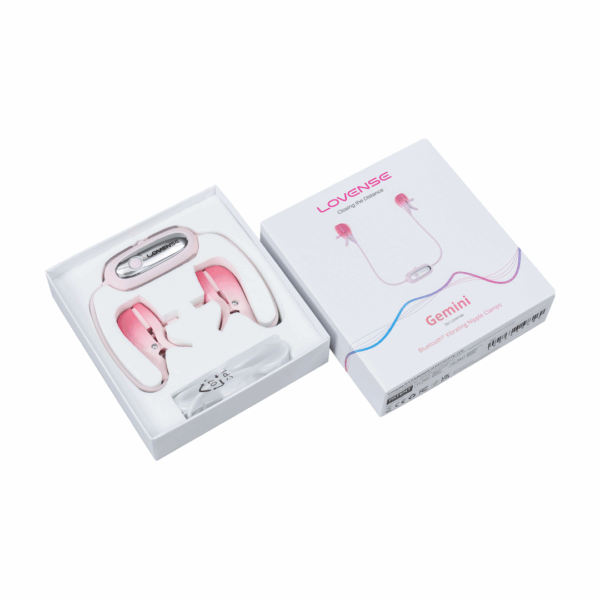 Gemini - App-gestuurde Vibrerende Tepelklemmen - Roze - Afbeelding 3