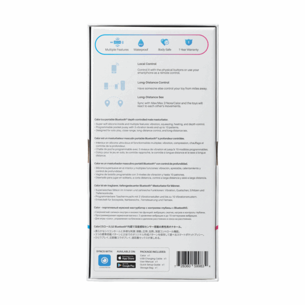 Calor - Bluetooth Afstandsbediening Pocket Pussy - Zwart - Afbeelding 3