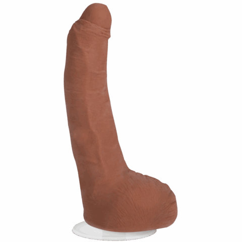 Leo Vice - ULTRASKYN - met Verwijderbare Zuignap - 6 / 15 cm - Caramel