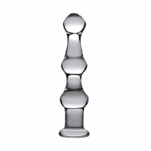 Mammoth - Glazen Dildo met 3 Bulten