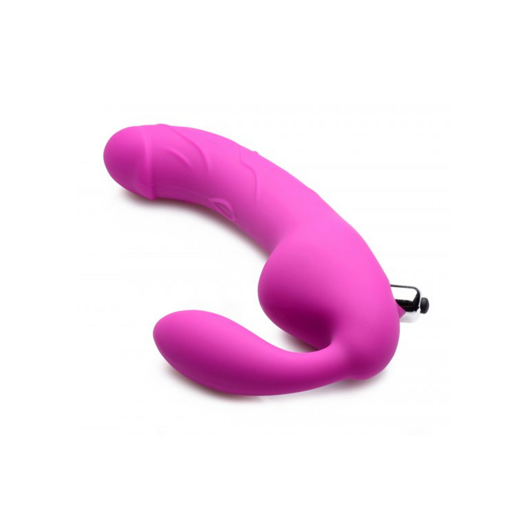 Royal Rider - Vibrerende Silicone Strapless Strap-On - Afbeelding 3