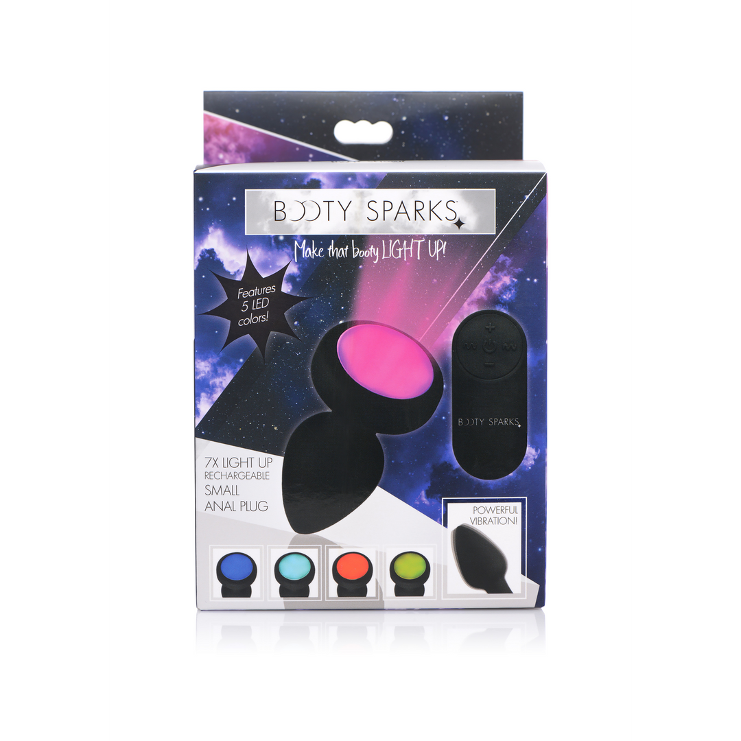 Silicone Vibrating LED Plug - Klein - Afbeelding 3
