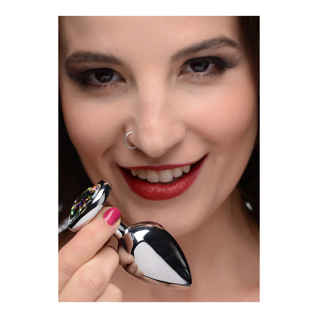 Rainbow Prism - Hart Butt Plug - Medium - Afbeelding 3