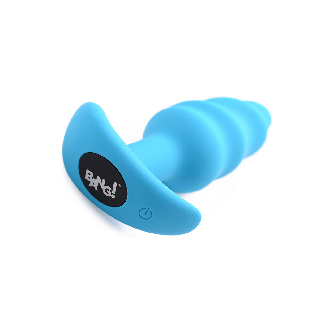 Vibrerende Silicone Swirl Butt Plug met Afstandsbediening - Afbeelding 3