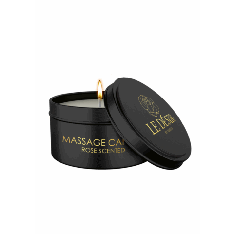 Erotische Massagekaars - Rozengeur