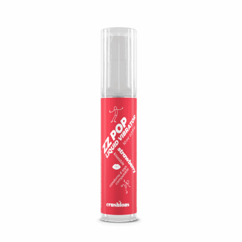 ZZ Pop - Kussbare Vloeibare Vibrator - Aardbei - 0,3 fl oz / 10 ml