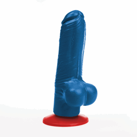 Tyr M - Realistische Dildo met Ballen - 5.1 / 13 cm - Blauw