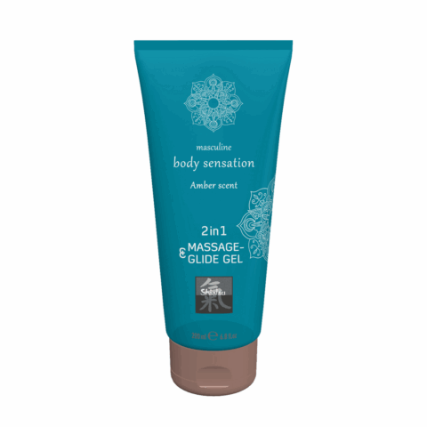 2 in 1 Massage en Glide Gel - Amber - 7 fl oz / 200 ml