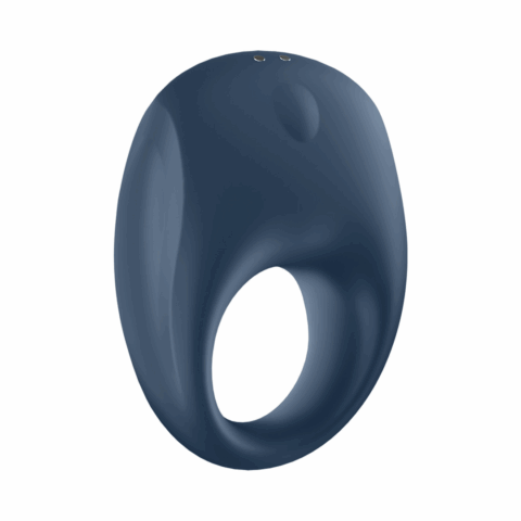 Strong One - Vibrerende Cockring - Blauw