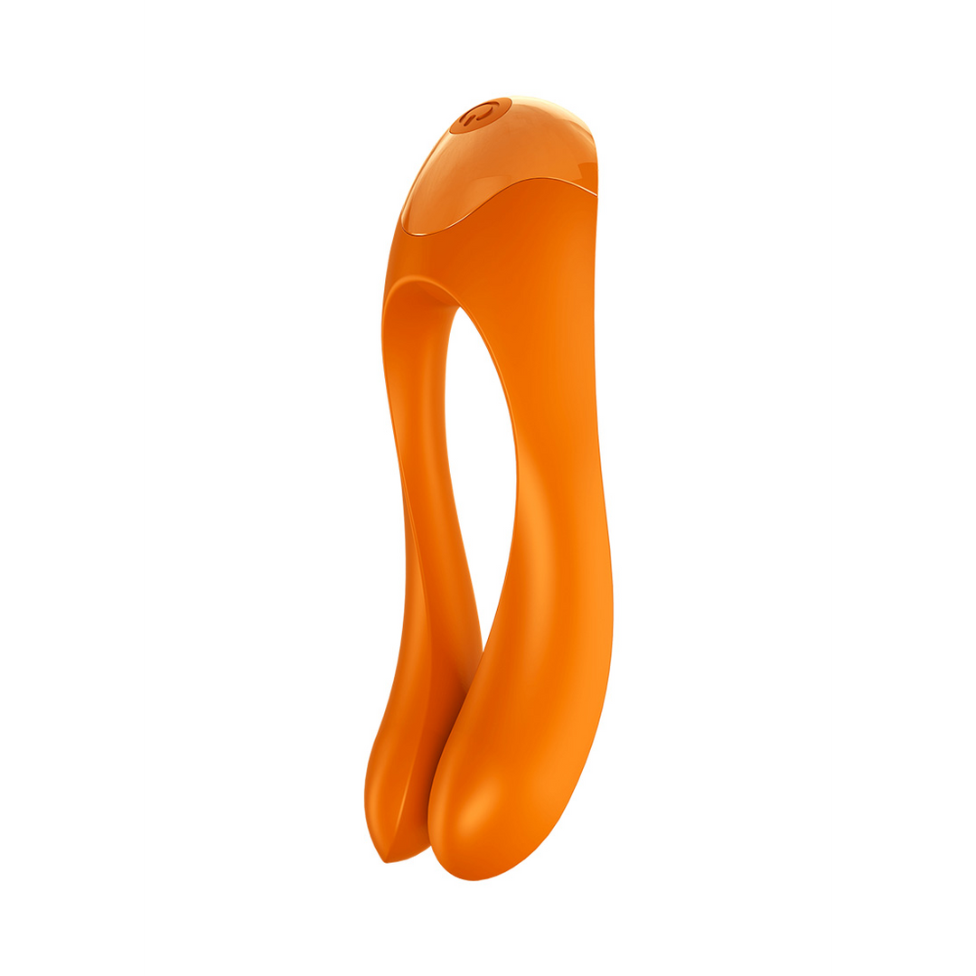 Candy Cane - Vinger Vibrator voor Intieme Zones - Oranje