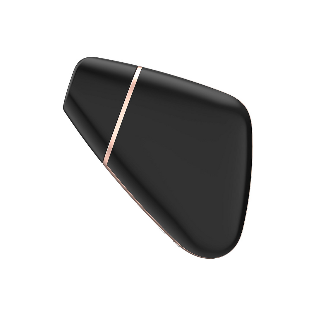 Love Triangle - Luchtpulserende Stimulator en Vibratie - Zwart - Afbeelding 3