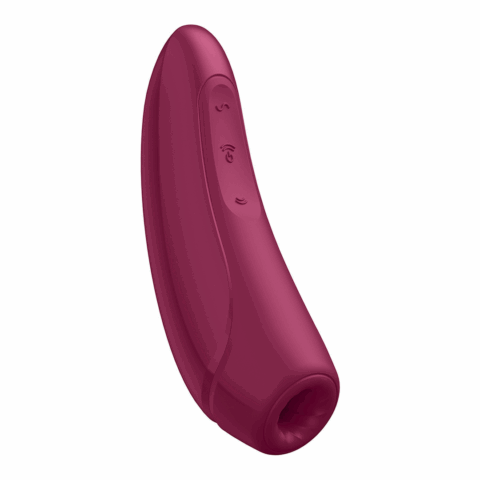 Curvy 1Plus - Air Pulse Stimulator en Vibratie - Roze Rood