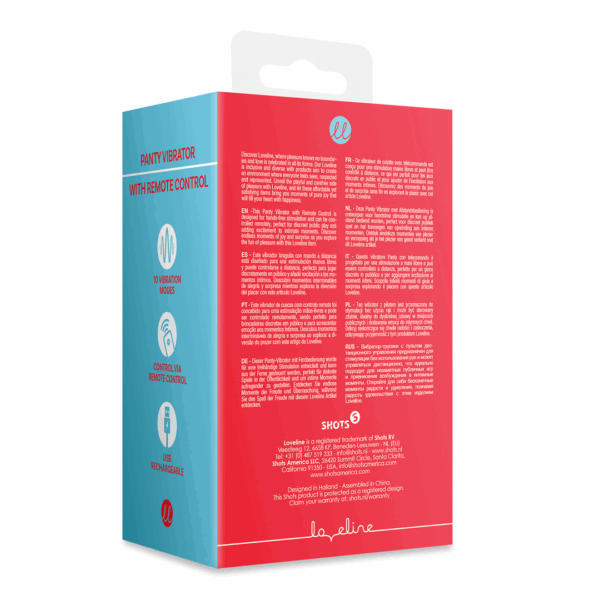 Panty Vibrator met Afstandsbediening - Brighto Rood - Afbeelding 3