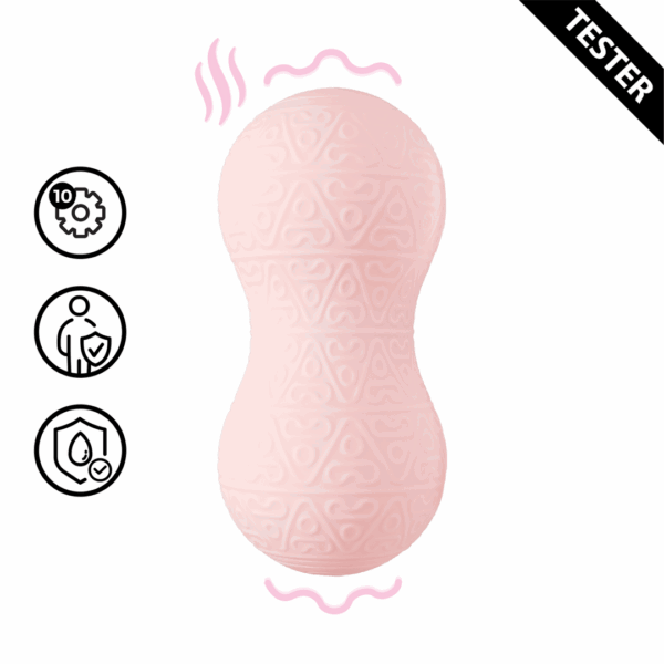 Vibrerende en verwarmende massager - Roze - Tester
