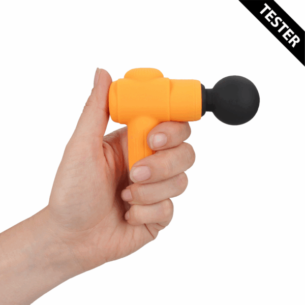 Mini Oplaadbare Microboost Massager - Oranje - Tester - Afbeelding 3