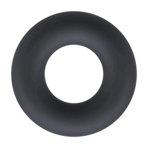 Vloeibare Siliconen Cockring - M - Zwart