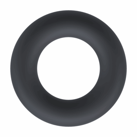 Vloeibare Silicoenen Cockring - L - Zwart